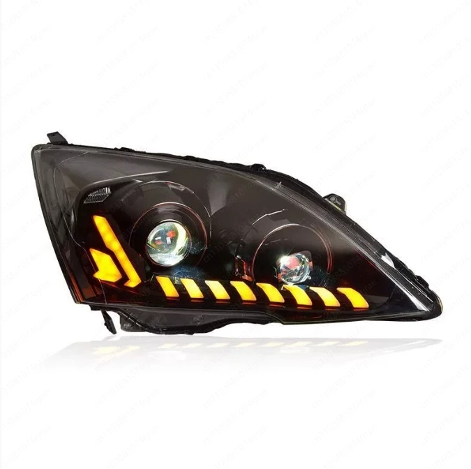 

FOR CRV Headlight Assembly 07-11 Models LED Lens Headlights Daytime Running Lights Sequential Turn Signal Lights Modification