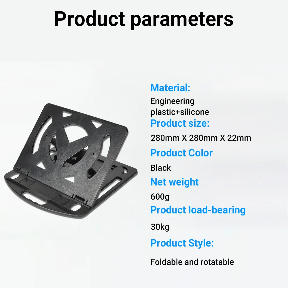 Plastic Laptop Stand Foldable With Phone Holder Desktop Holder Multiple Height Portable Ergonomic Laptop Riser Watching New