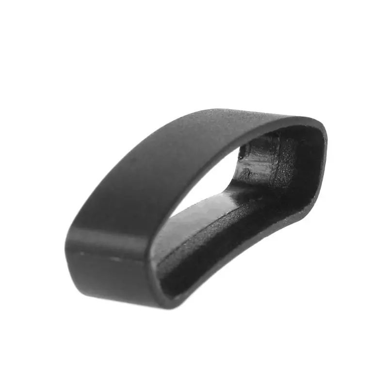 for   Smartwatch Band  Silicone Smartwatch Wristband Buckle Waterproof Watch Fastener Ring Connector Black