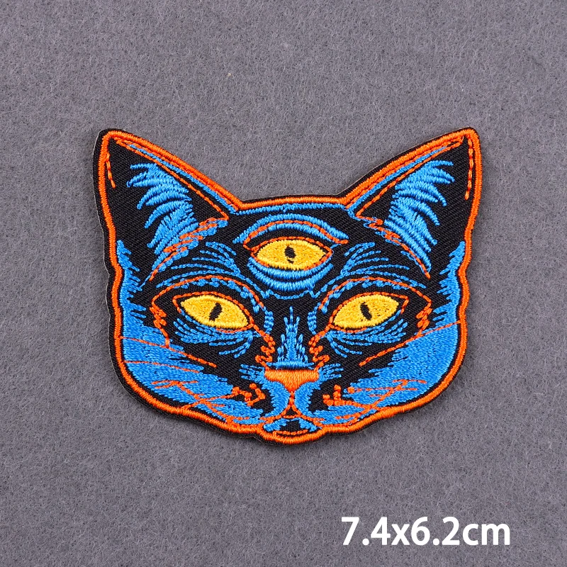 The Devil Iron On Patches For Clothes Skull Tarot Embroidery Patches On Clothes DIY Applique Ironing Stickers Fusible Patch