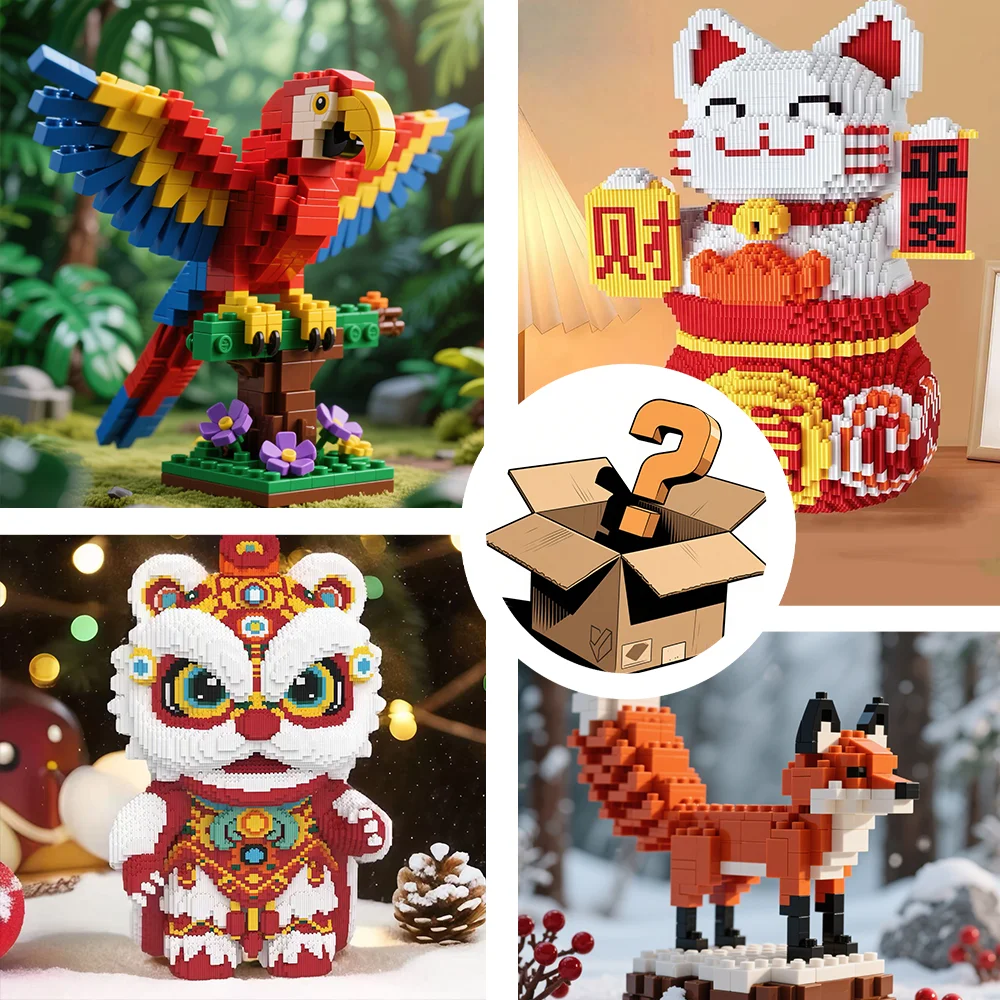 

Random building block blind boxes offer a novel experience from opening to completion, unlocking your assembly adventure