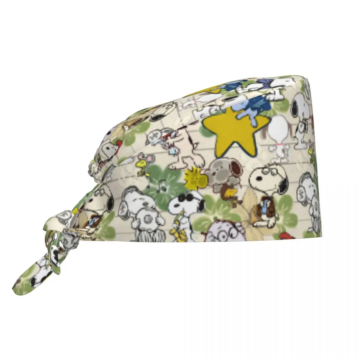 Snoopy Woodstock-gorro quirúrgico para el cuidado de enfermeras, gorros de trabajo médico veterinario con dibujos animados para el cuidado de mascotas, moda para hombres y mujeres     Scrubs Sombreros