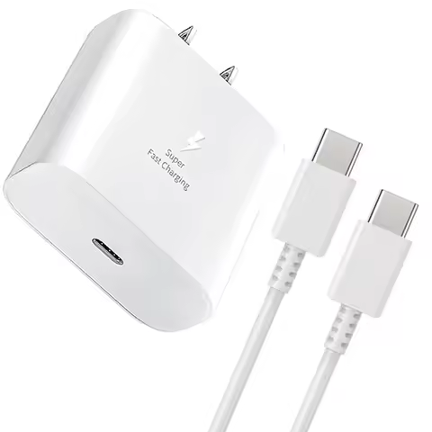 For Samsung 45W Super Fast Charger Cargador 5A USB Type C Cable Quick Adapter For Galaxy S25 S24 S23 S22 S21 UItra M55 A80 A70