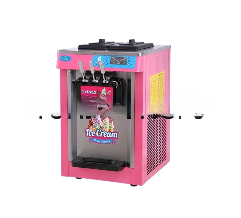 FOR Fruit Ice Cream Making Machine  Wholesale Counter Flavor Soft Ice Cream Maker Machine Commercial