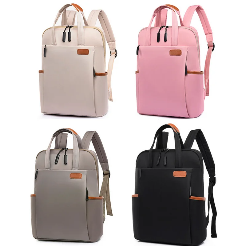 Waterproof Women Business Backpack Fashion Oxford Student School Backpacks 13.4 Inch Laptop Bag Casual Travel Rucksack Mochila