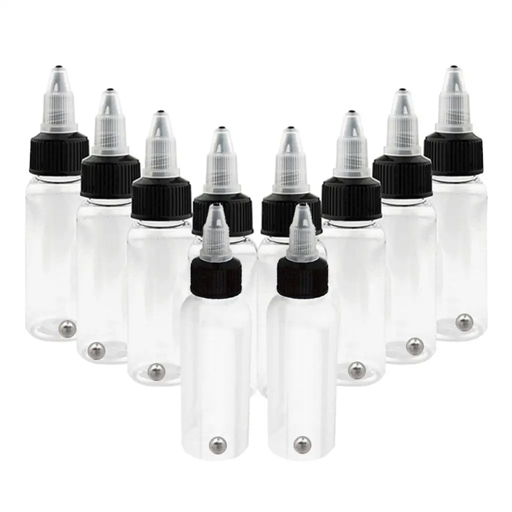 5 stücke 30/50/120/250ml Airbrush-Tinten ausgabe flaschen ldpe