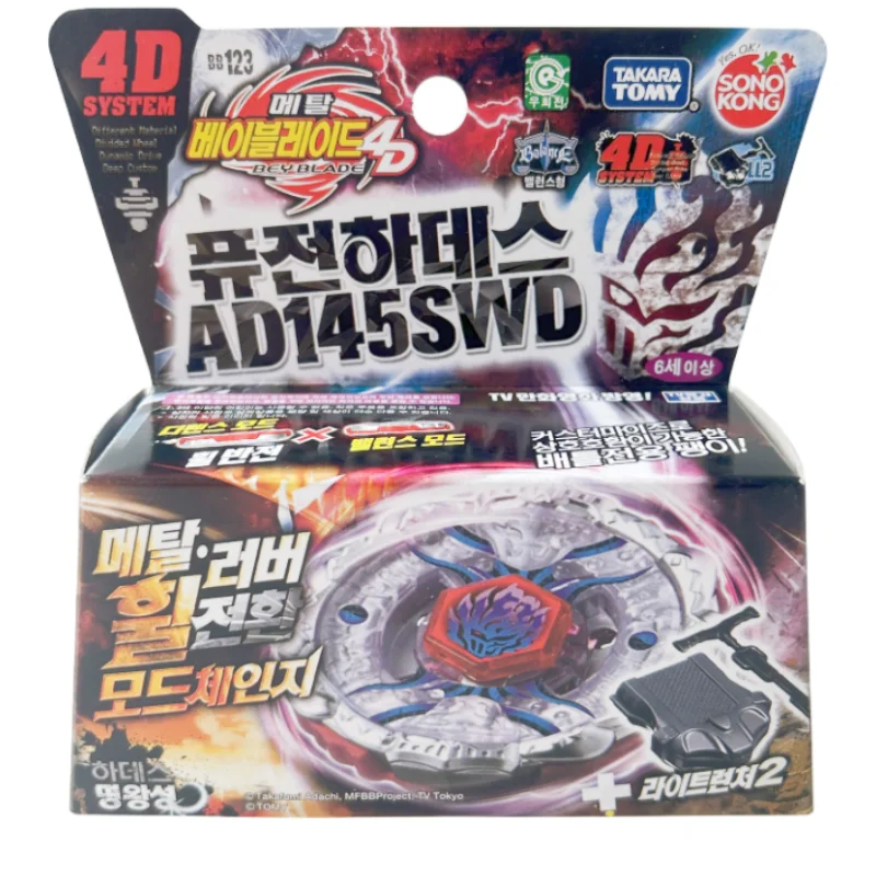 

Takara Tomy Beyblade Metal Battle Fusion Top BB123 BLEND DEATH AD145SWD 4D с фотозапуском