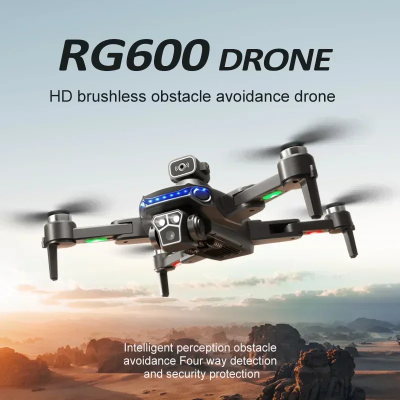 RG600 PRO MAX RC Drone GPS Professionale 360 °   Evitamento ostacoli 8K Doppia fotocamera HD Quadcopter Elicottero pieghevole senza spazzole 5KM