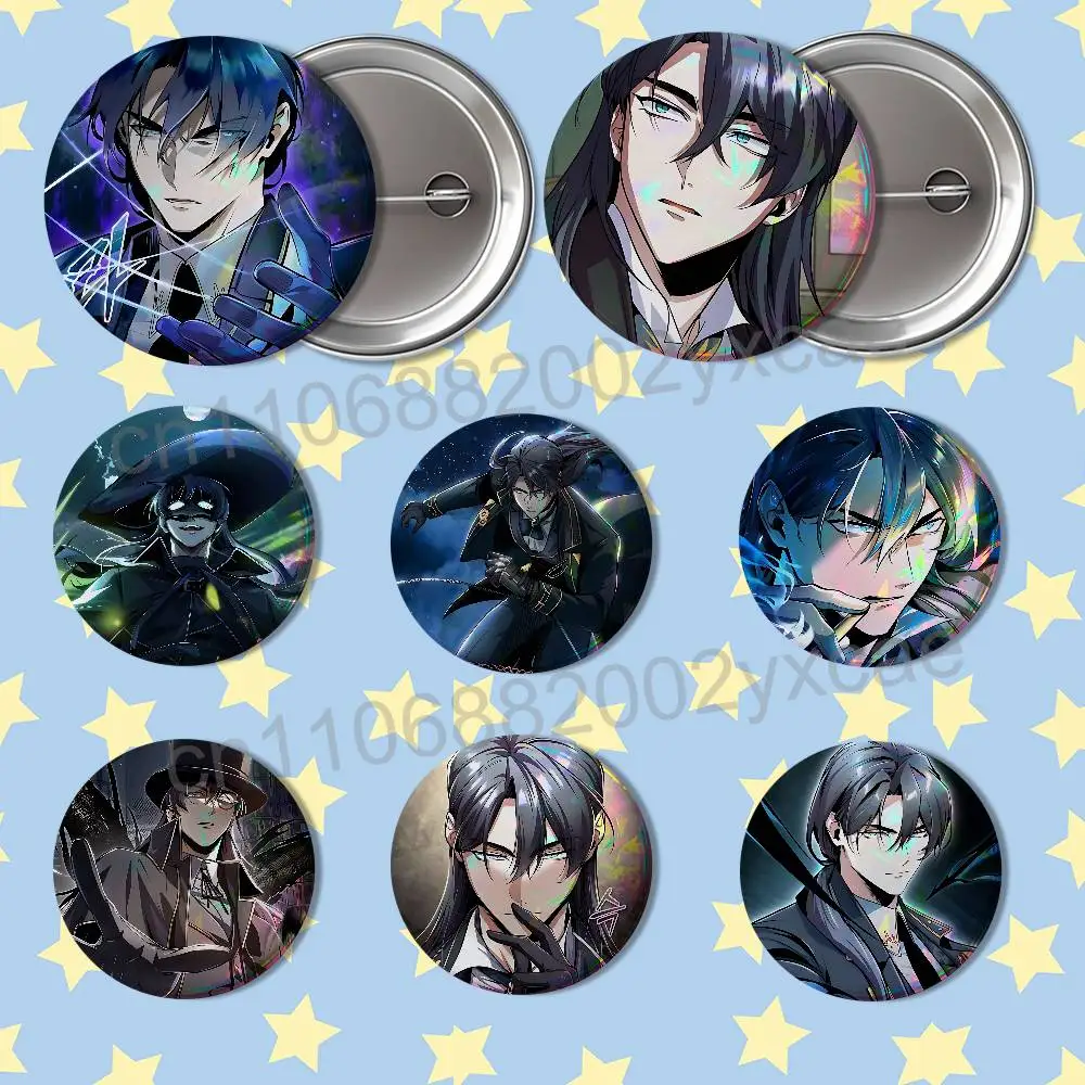 Ludger Cherish Academys Undercover Badge on Backpack Clothes decoration Tinplate Round Brooch Funny Custom Gifts for Friend