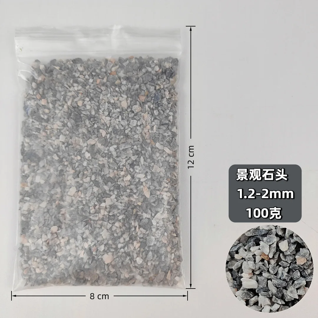 100 g Landschaftssteine, 0,5–6 mm, Mini-Steine, Bausätze, DIY-Zubehör für Modelleisenbahnszenen, handgefertigte Sandtisch-Diorama-Accessoires – Detail 4