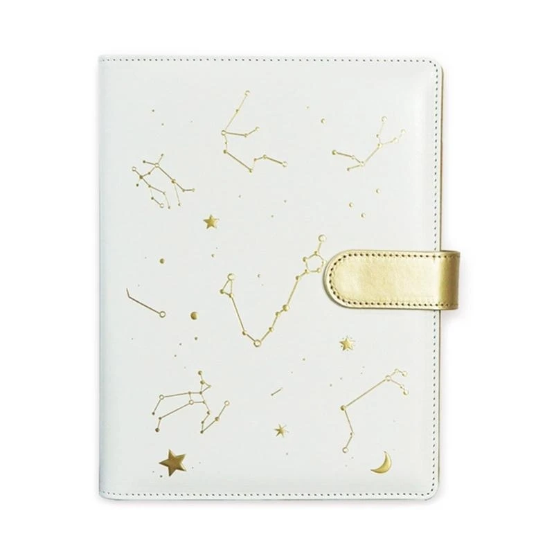 97QB Stationery Notebook Lose Leaf Notebook Business Notebook Constellations Journal