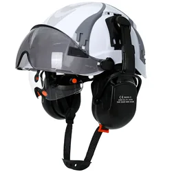 Casco de seguridad CE industrial con ranuras de ventilación ajustables