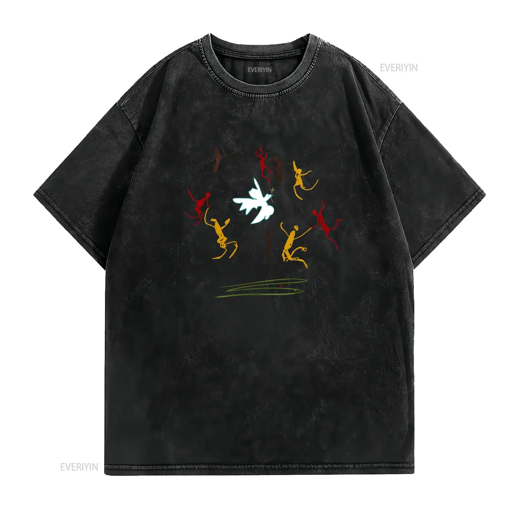 Pablo Picasso Dance of Youth 1961 Artwork T shirt vintage Washed fashion designer clothes Unisex Top For Everyday Wear