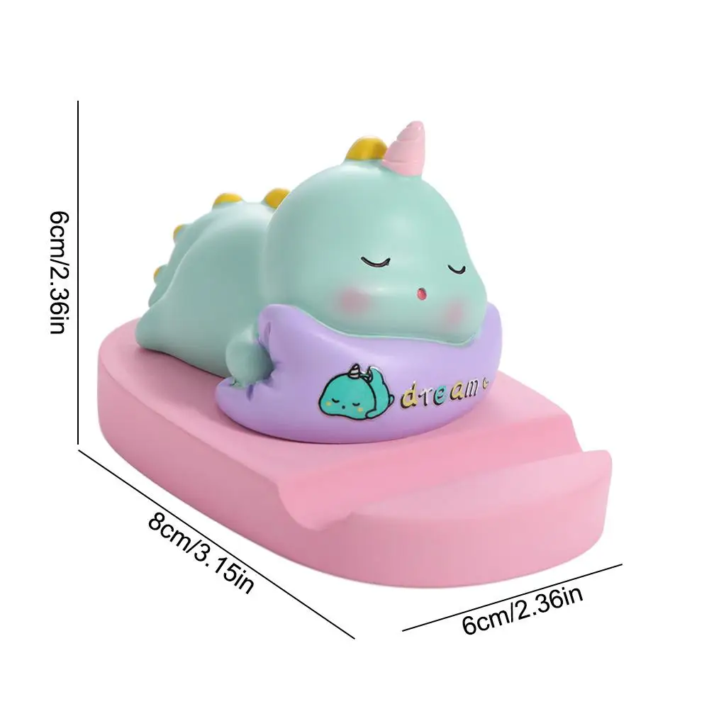 

Resin Mobile Phone Stand Support Figurine Model Animal Phone Holder Pig Dinosaur Phone Bracket Creative Gift