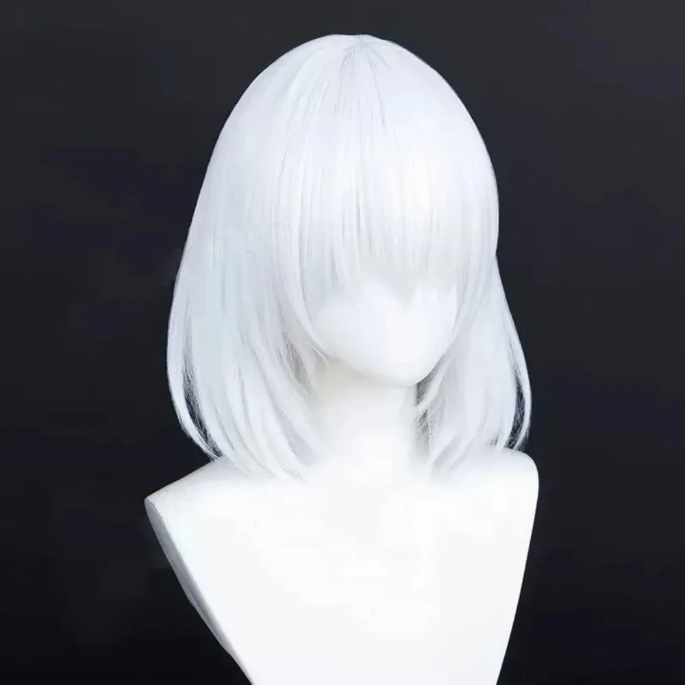 Black Butler Merlin Same Style COS Wig Wine Red Qi Liu Hai Double Ponytail Split Anime Girl Wig Headset Party Dress Up Wig