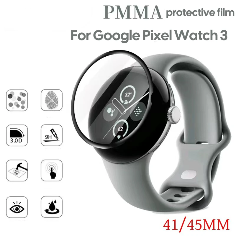 

Screen Protector for Google Pixel Watch 3 45mm 41mm Accessories Full Coverage Anti-scratch Watch Protective Film