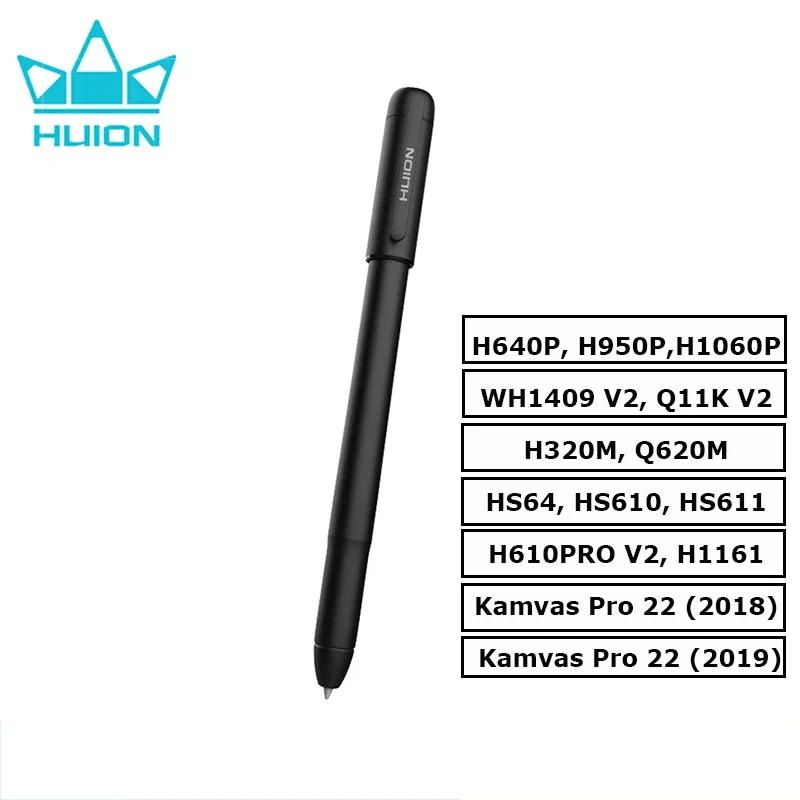 Huion Scribo PW310 Graphic Tablet Stylus 8192 Pen Pressure with 3 Replacement Refills Support H420X H640P Q620M HS64 H610PROV2