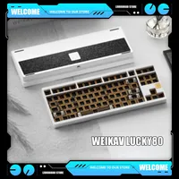 Weikav Lucky80 Aluminium Alloy Tri-mode Keyboard Gaming Wireless  E-sports Mechanical Keyboard Kits Kit Customize PC Accessories