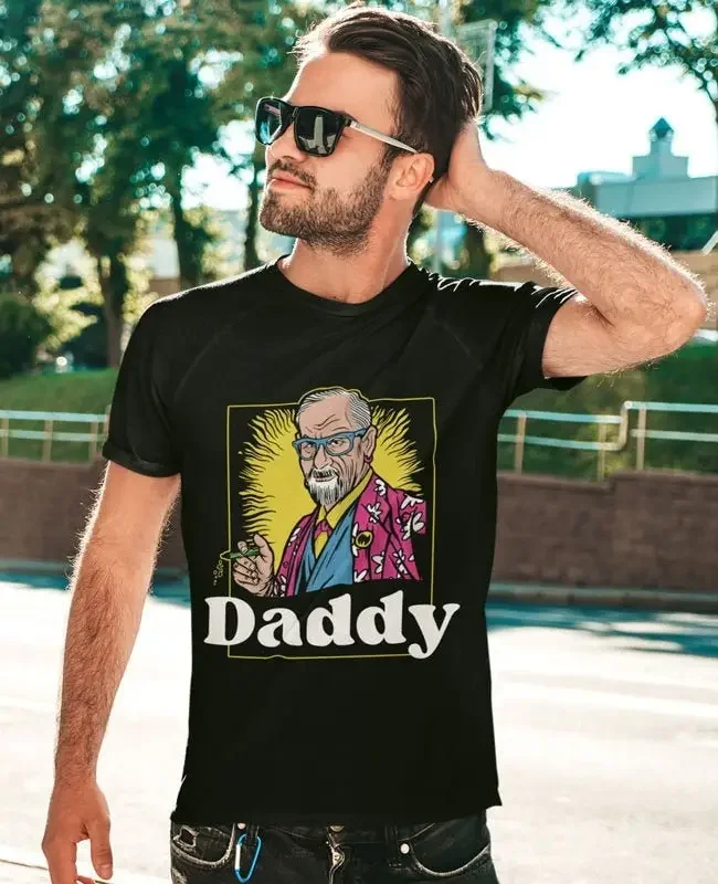 Sigmund Freud Hipster Daddy Potrait Unisex T-shirt