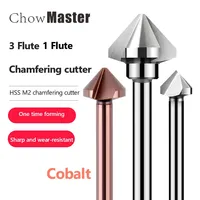 Chamfer Cutter 4.5-50mm 1 Flute 3 Flute 90° TiCN Coated Cobalt HSS Drill Bit Wood Metal Hole Cutter Countersink Drill Bit