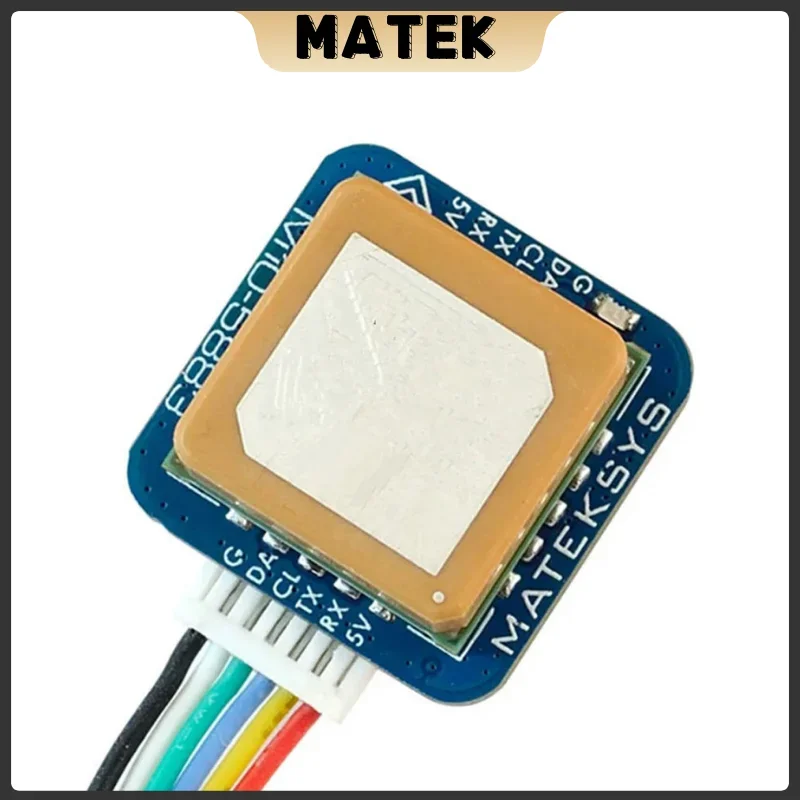 Matek Systems GNSS M10Q-5883  M10 GPS with Compass QMC5883L Module Digital AirSpeed 4~9V For FPV Racing Drone