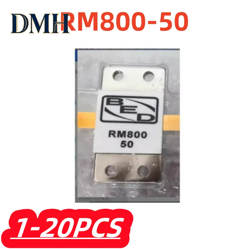 1-20 Peças/lote 100% Novo Resistores RF RM800-50 800 Watts 50 Ohms DC-0.5 GHZ / RM800 800 Watts Resistor de Carga Fictícia Duplo Pino Original
