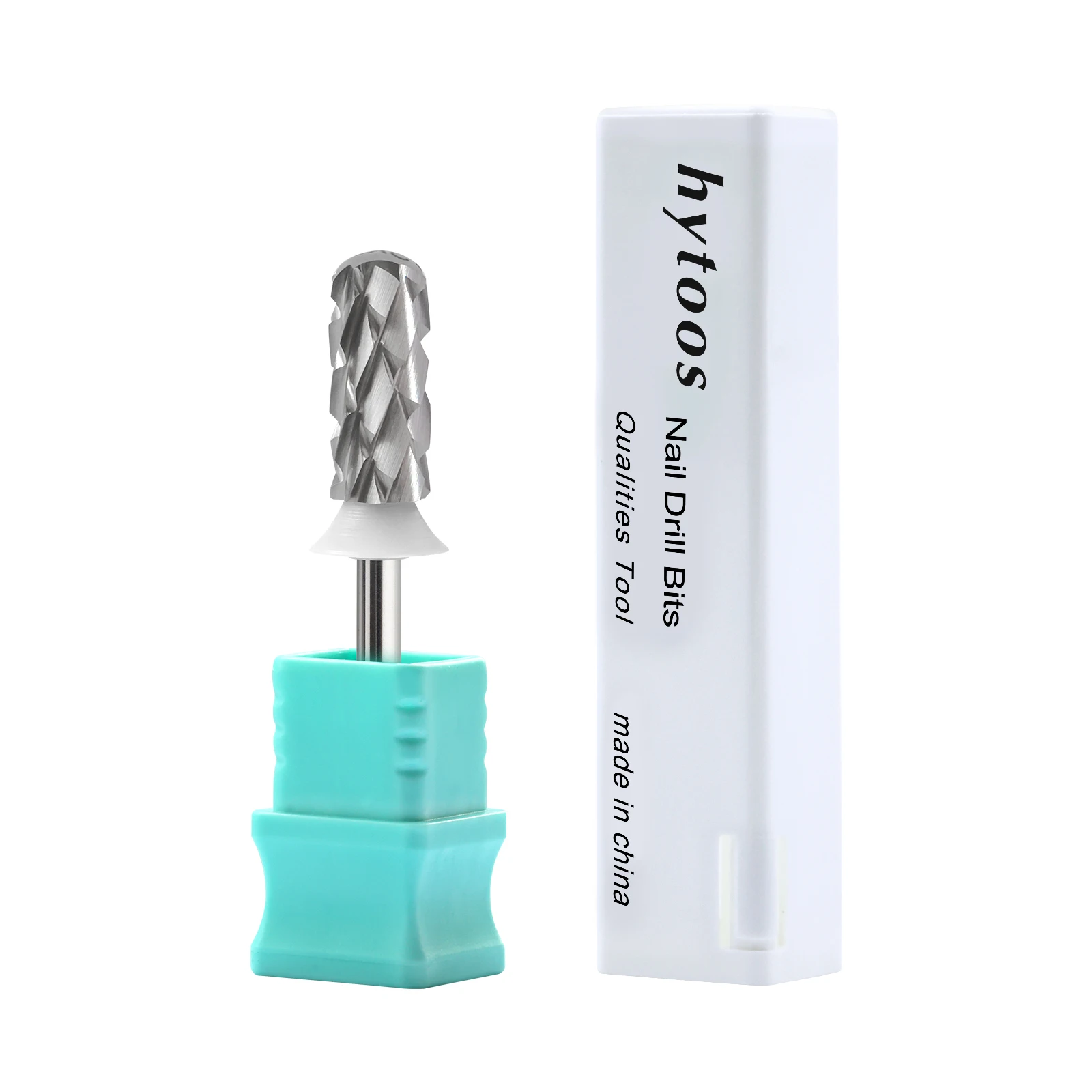 HYTOOS 5XC Sicherheits-Nagelbohrer 3/32 Glatte Oberseite Hartmetall-Maniküre-Bit zum Entfernen von Dickem Gel Bohrer-Zubehör Lieferant