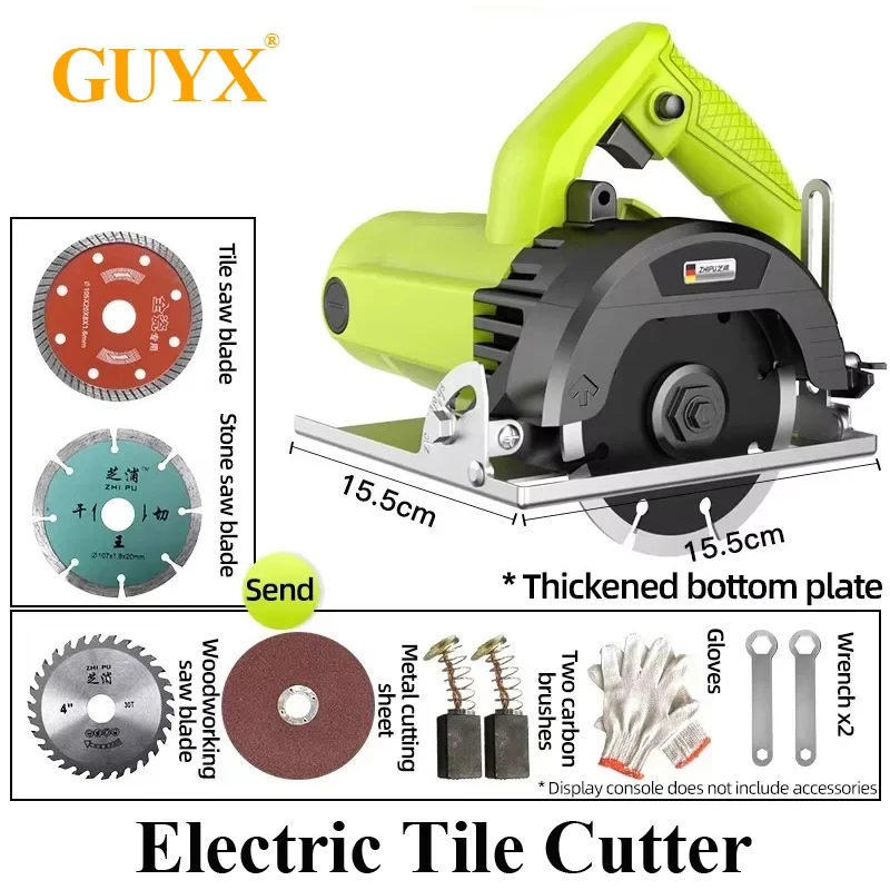 Circular Saw Cutting Angle Adjustable With Blade Woodworking Portable Electric Saws High Power Board Cutter Electric Tile Cutter