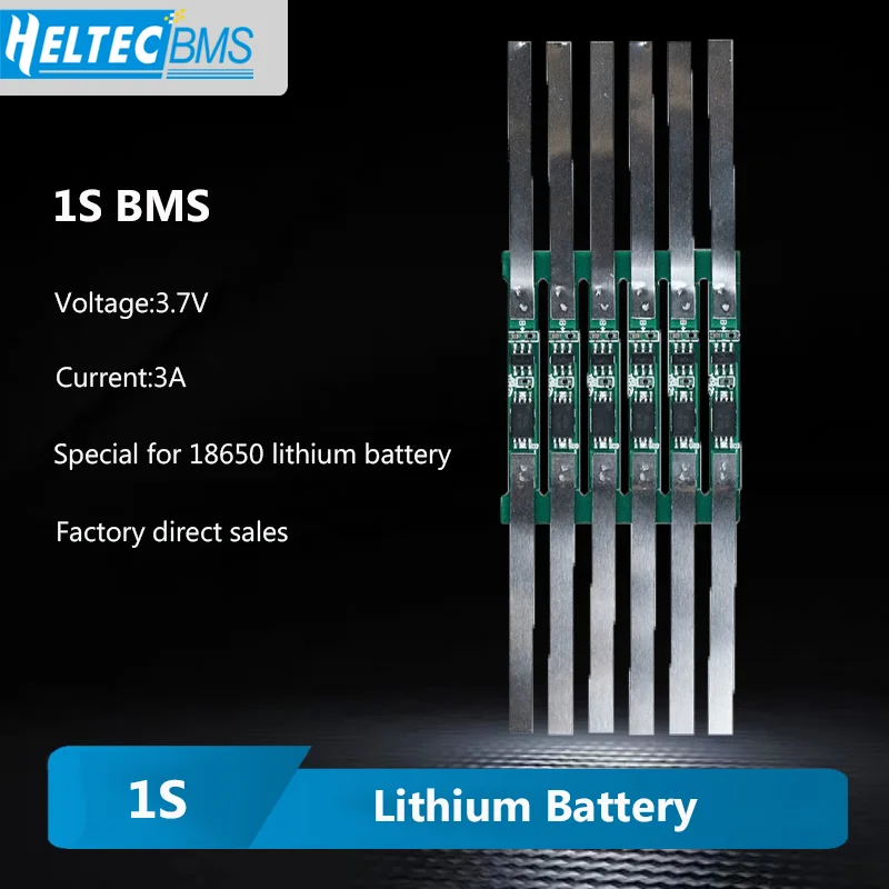 Großhandel 3,7 v 1s bms 3a 18650 Lithium-Batterie-Schutz platine Übers trom plus Nickel mit Batterie zubehör