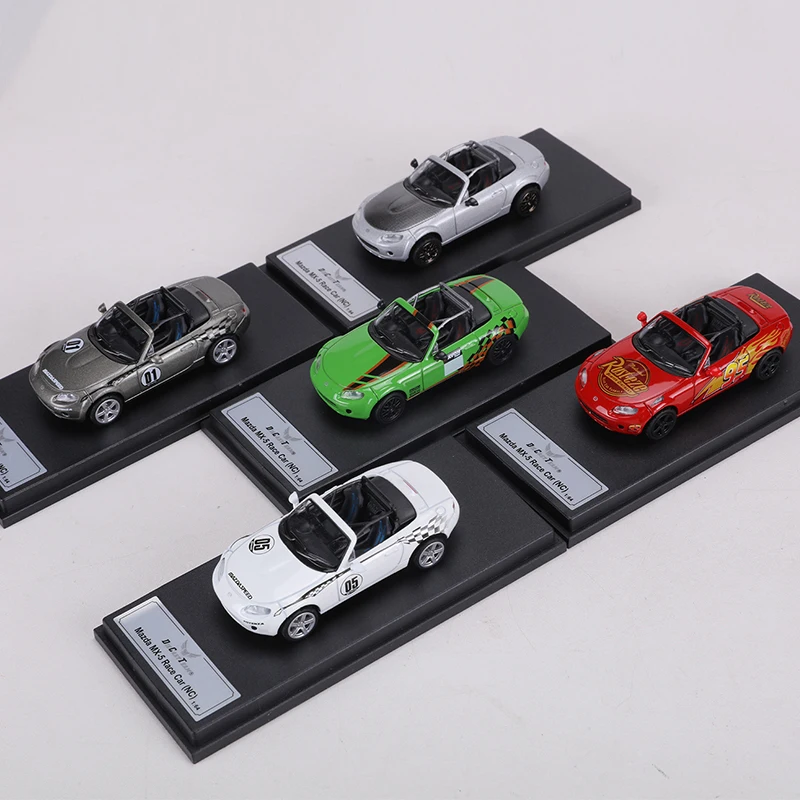 DCT 1/64 Mazda MX-5 voiture de course jouets en alliage véhicule à moteur moulé sous pression modèle en métal enfants cadeau de noël jouets pour garçons