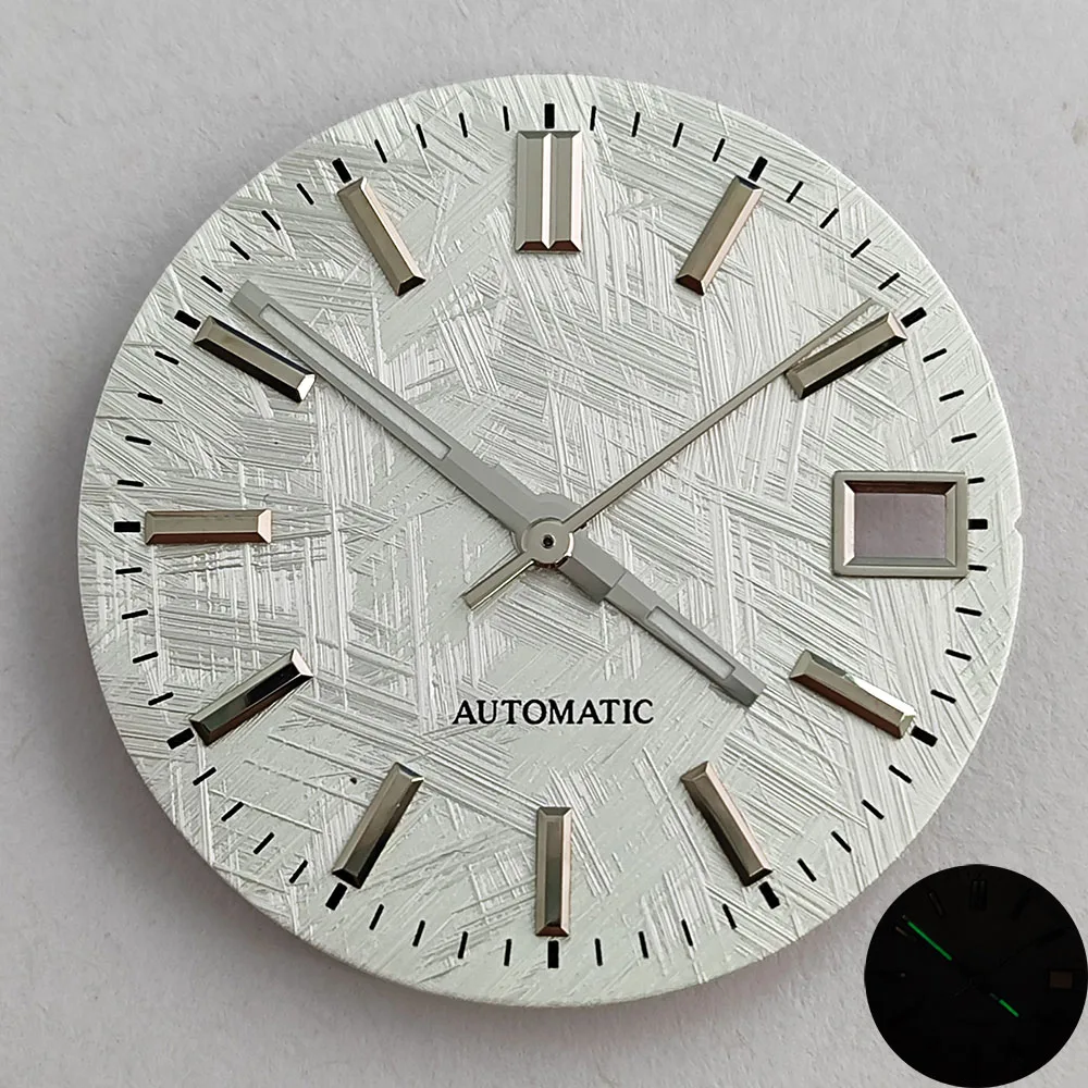 Men's NH35 Watch Dial Custom logo Cherry Flower Pattern Dial  Suitable for NH35 Movement Watch Accessories