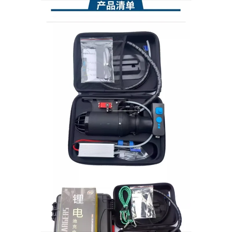 Electric steering underwater thruster