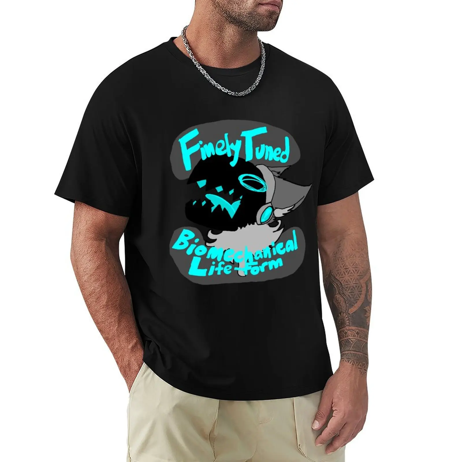 

Finely Tuned Biomechanical Lifeform - Protogen T-Shirt Heavy Duty Casual Work Tee