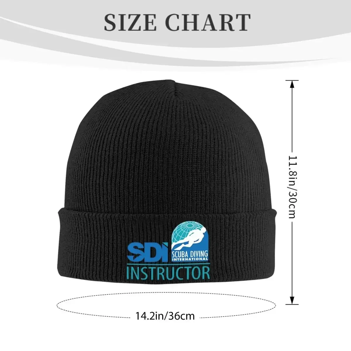 Scuba Diving International - SDI Instructor Knitted Hat for Women Men Beanies Winter Hats Casual Caps