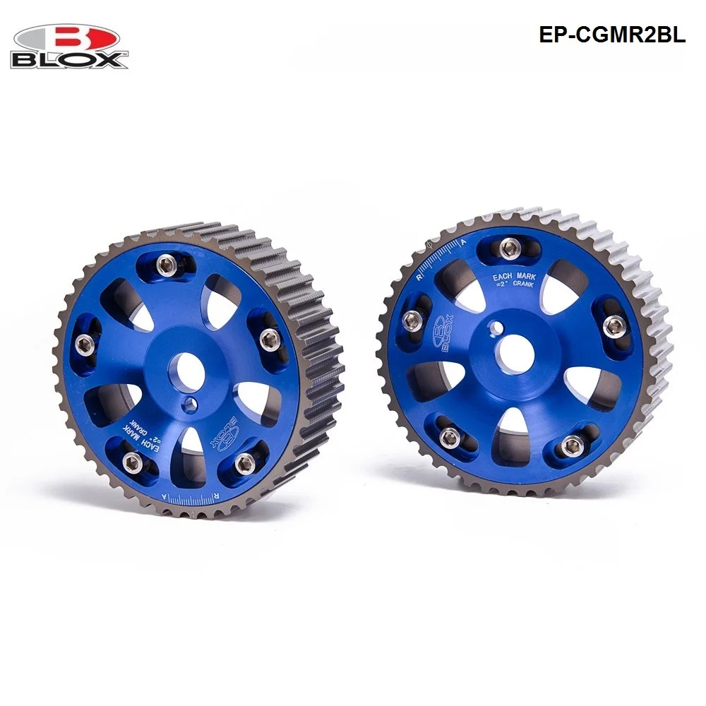 For Toyota Celica / MR2 / 3S-GTE Adjustable 2 Piece Aluminium Camshaft Cam Gear 2Pcs Blue EP-CGMR2BL