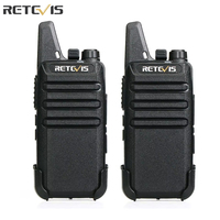2 pcs Mini Walkie Talkie PMR 446 Portable Two-way Radio ht PTT Walkie-talkies Portable Radio for Hunting Cafe RT22