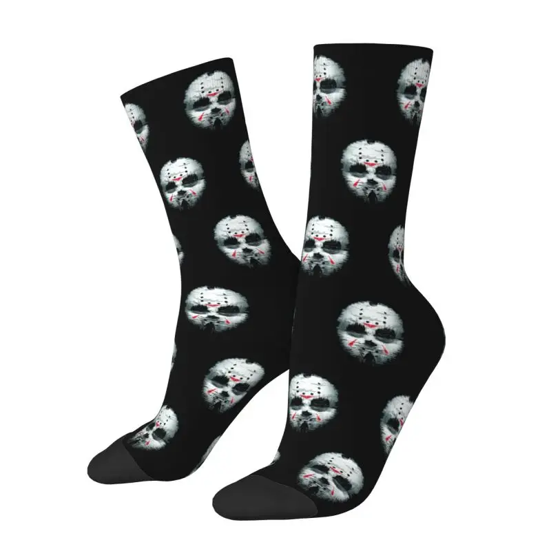 Horror Movie Character Killer Mens Crew Socks Unisex Funny Halloween Film Spring Summer Autumn Winter Dress Socks