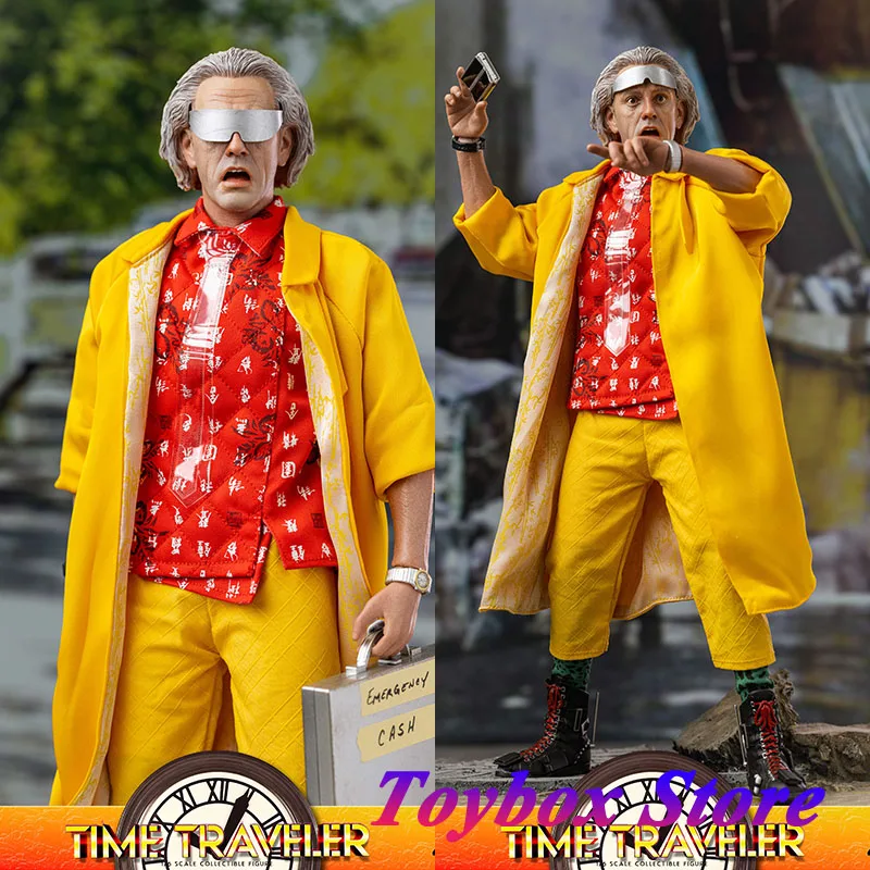 SaturnToys ST002 1/6 Movable Male Action Figure Doctor Brown Back To The Future Time Traveler 12\