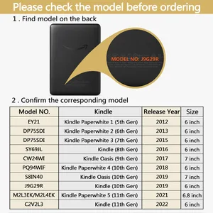 حافظة مقبض Kindle ، غطاء مغناطيسي ، غلاف واقي ، حزام يد ، Paperwhite 5 ، 4 ، 3 ، 8 ، 10 جيل ، 11 ، 6.8 أفضل 8 أغطية Kindle 10 Generation مبيعا - رقم 7