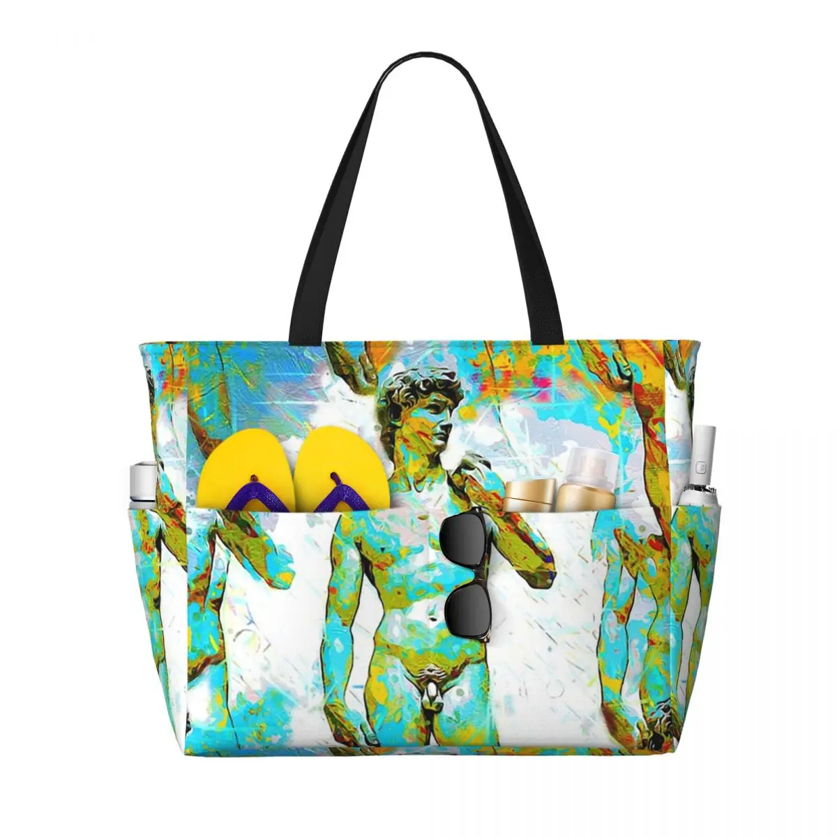 

Пляжная большая сумка David Michelangelo Sculpture, спортивная сумка для занятий йогой, большая большая сумка, женская дорожная сумка, сумка для фитнеса
