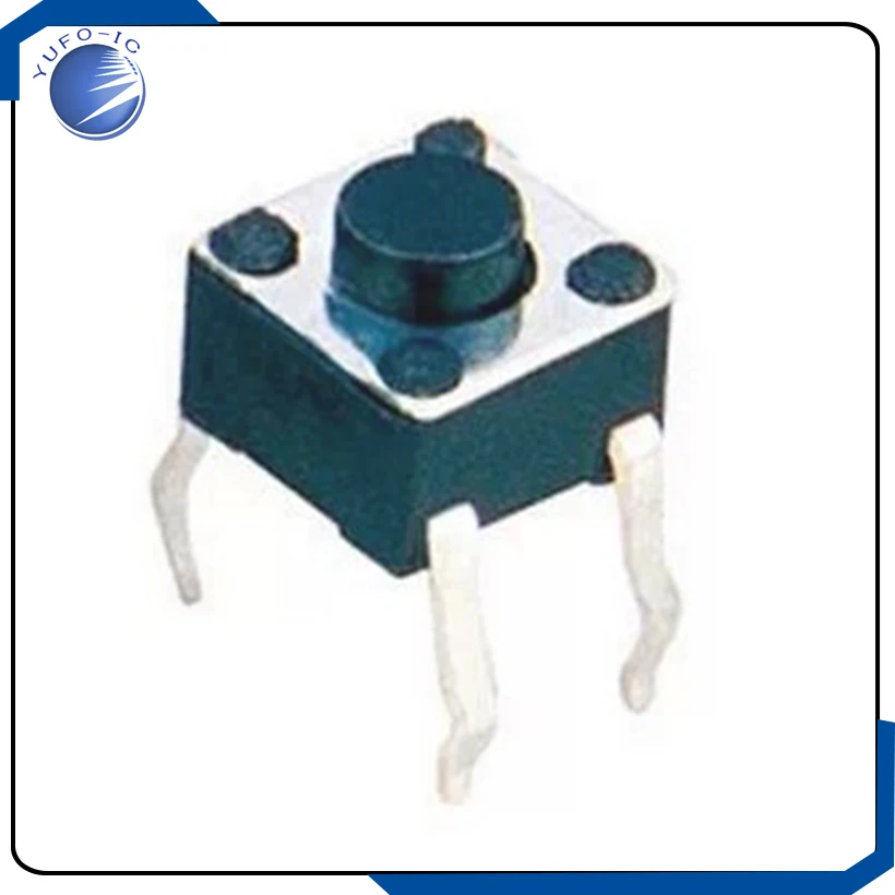 1000pcs 6*6*5MM micro switch touch switch Tactile Push button switch foot horizontal domestic copper 6x6x5mm
