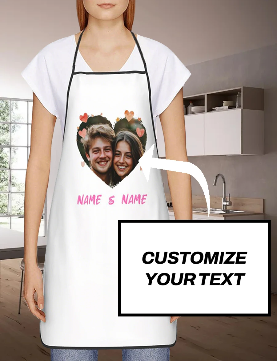 مخصص طباعة النص الرجال المطبخ المئزر التوقيع مآزر المطبخ المنزل الخبز الملابس عيد ميلاد سعيد