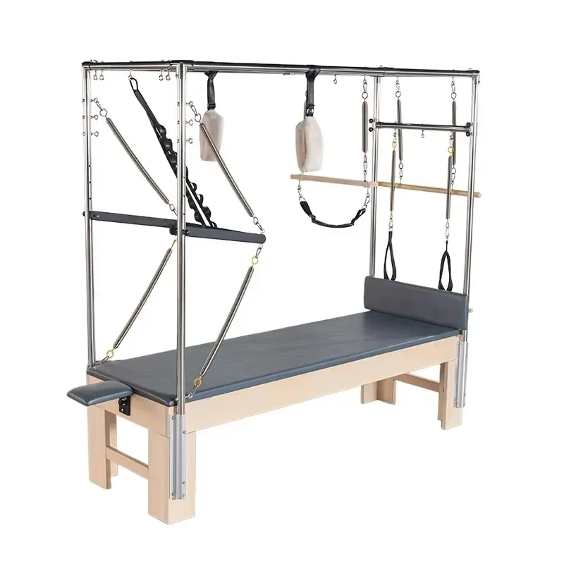 

XMSJ YIYIN Source Factory Price Health Pilates Equipment Oak Wood Pilates Reformer 2 In 1 For Selling
