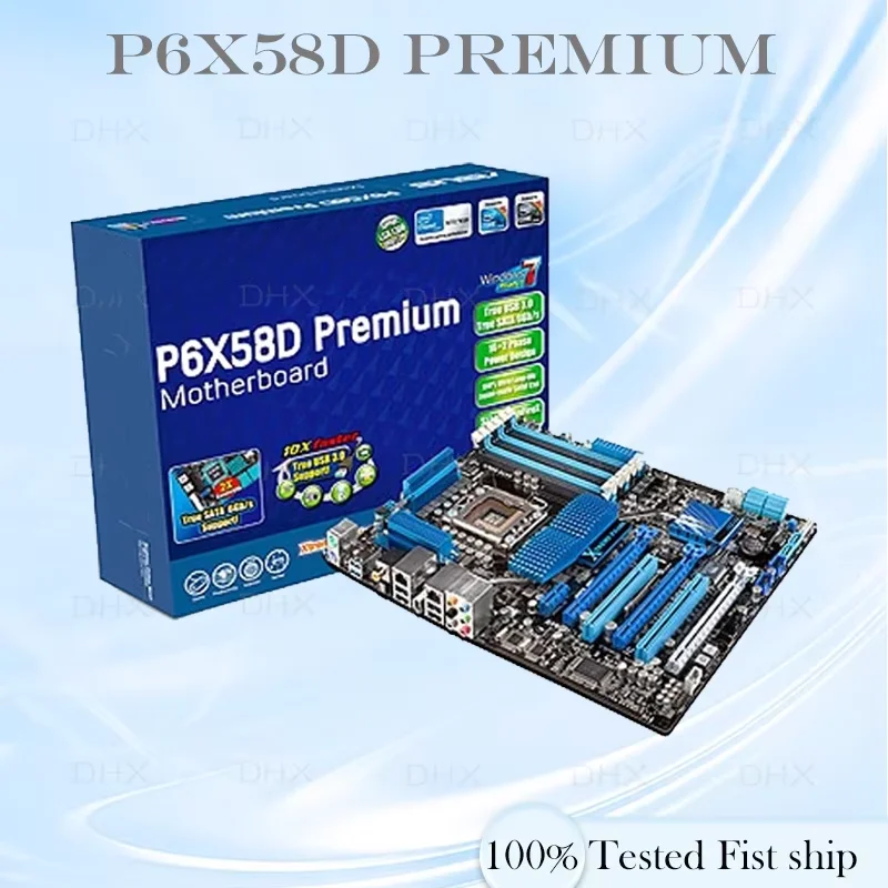 For ASUS P6X58D PREMIUM Motherboard 24GB LGA 1366 DDR3 ATX Mainboard 100% Tested  Fully Work be shipp quickly DH