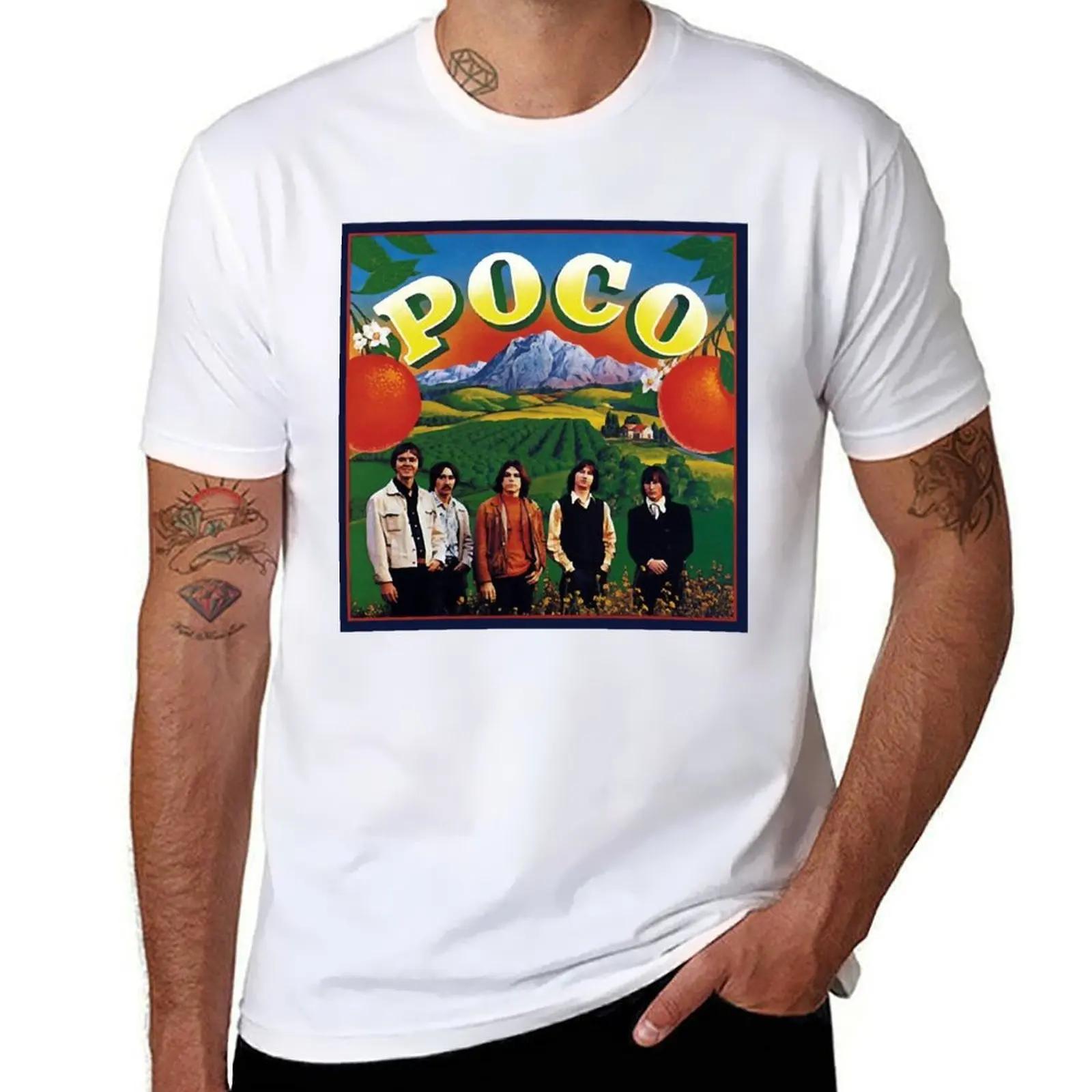 

Poco Band and music fanart T-Shirt t shirts for man graphic tees cotton t shirts man 100% t shirt man cotton T-Shirt