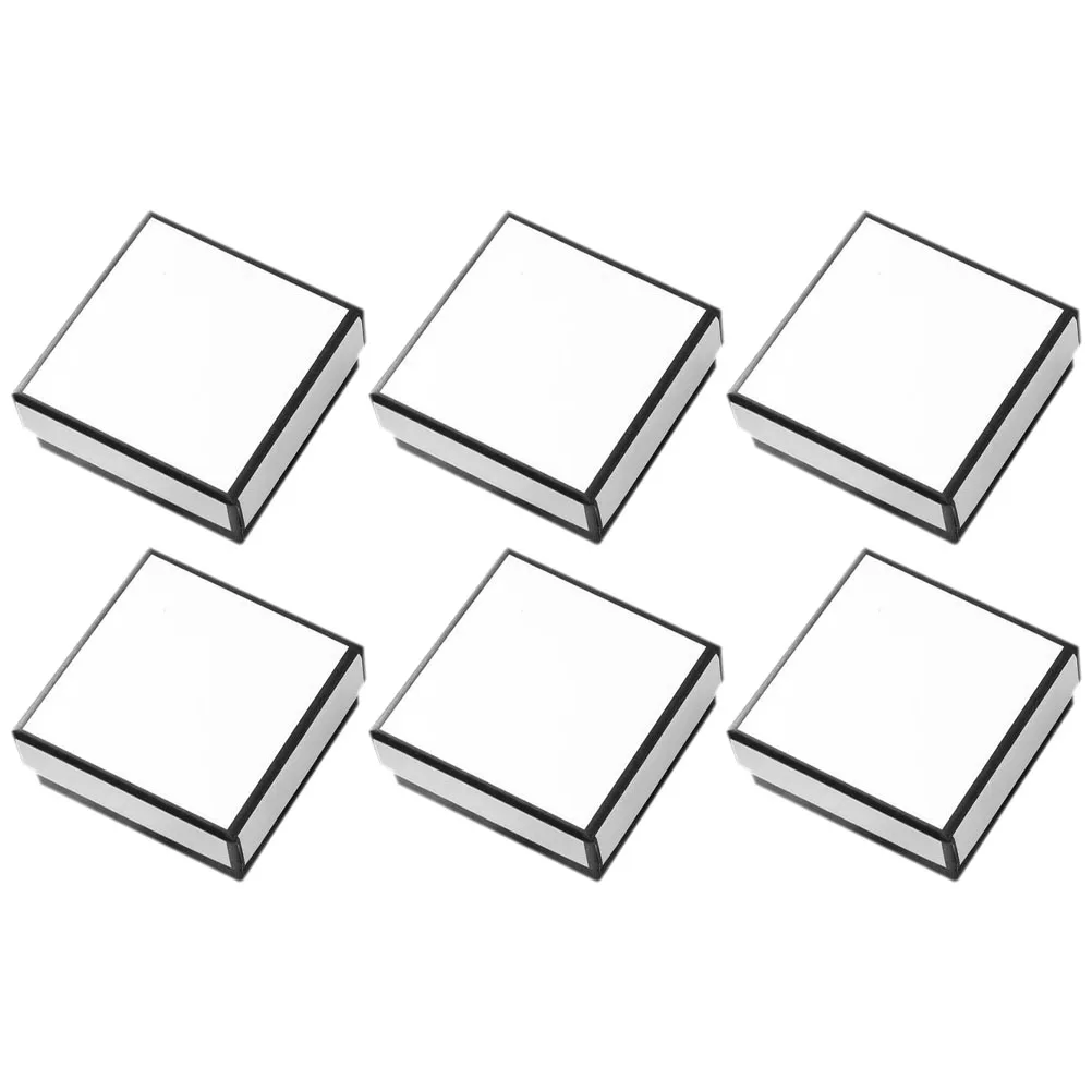 

6Pcs Jewelry Gift Boxes Practical Durable Ring Necklace Earring Organizer Compact Portable Jewelry Storage Display Case