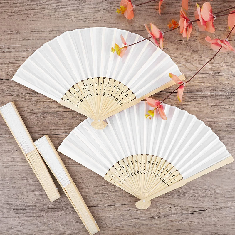 Imagem -04 - Chinês Japonês Bambu Ventilador Dobrável Oriental Handheld Fan Festa de Casamento Presente Home Decor Ornamento 42 Pcs