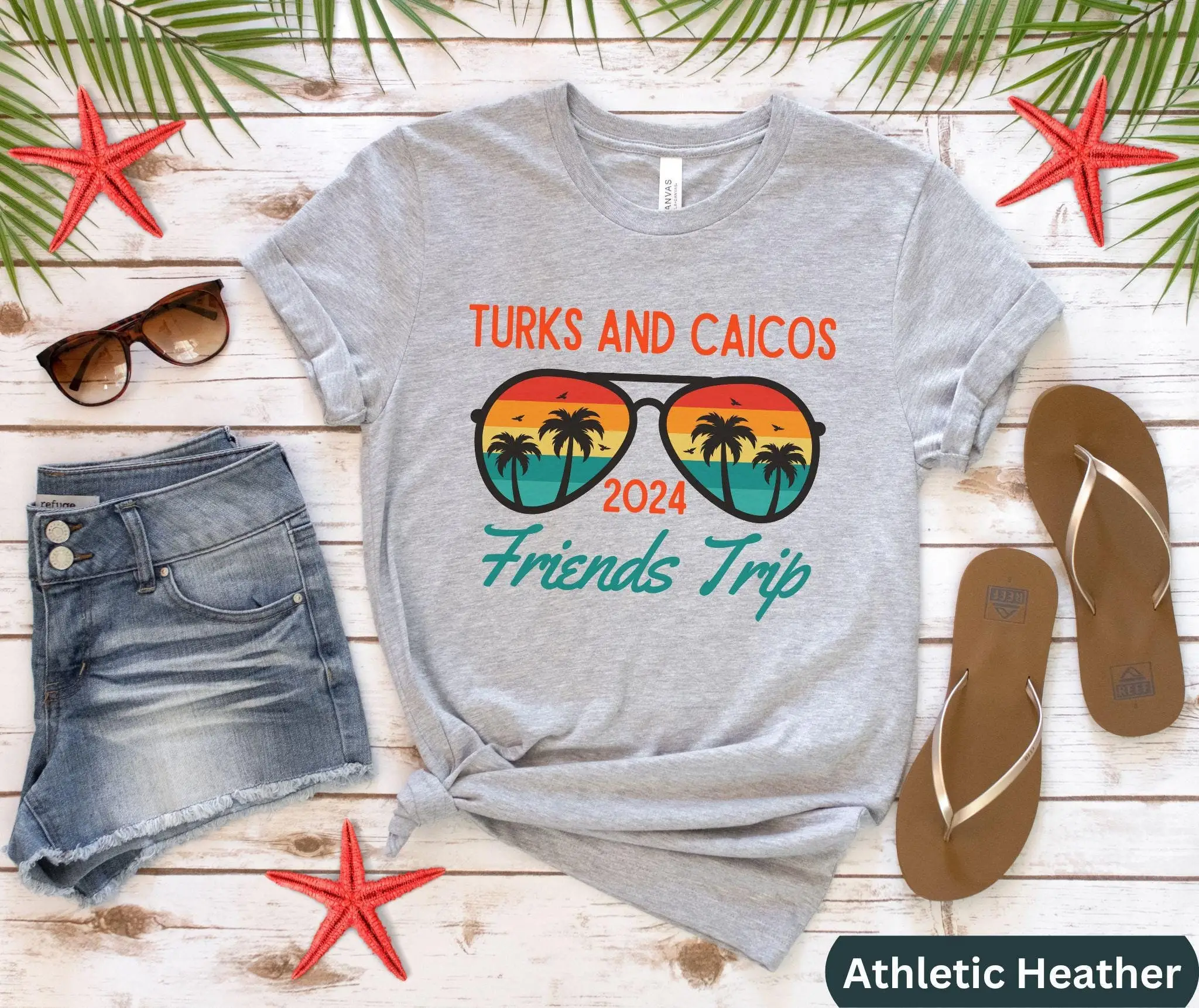 2024 Turks And Caicos Friends Trip T Shirt Family Tripping Match Vacation Matching Vacay Group