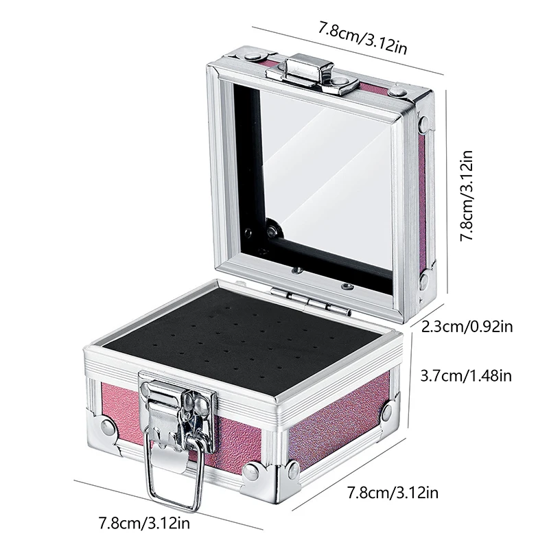 Soporte para brocas con cabezal de molienda para decoración de uñas, caja de almacenamiento para exhibición, soporte para brocas, contenedor, estante de exhibición, 25 ranuras