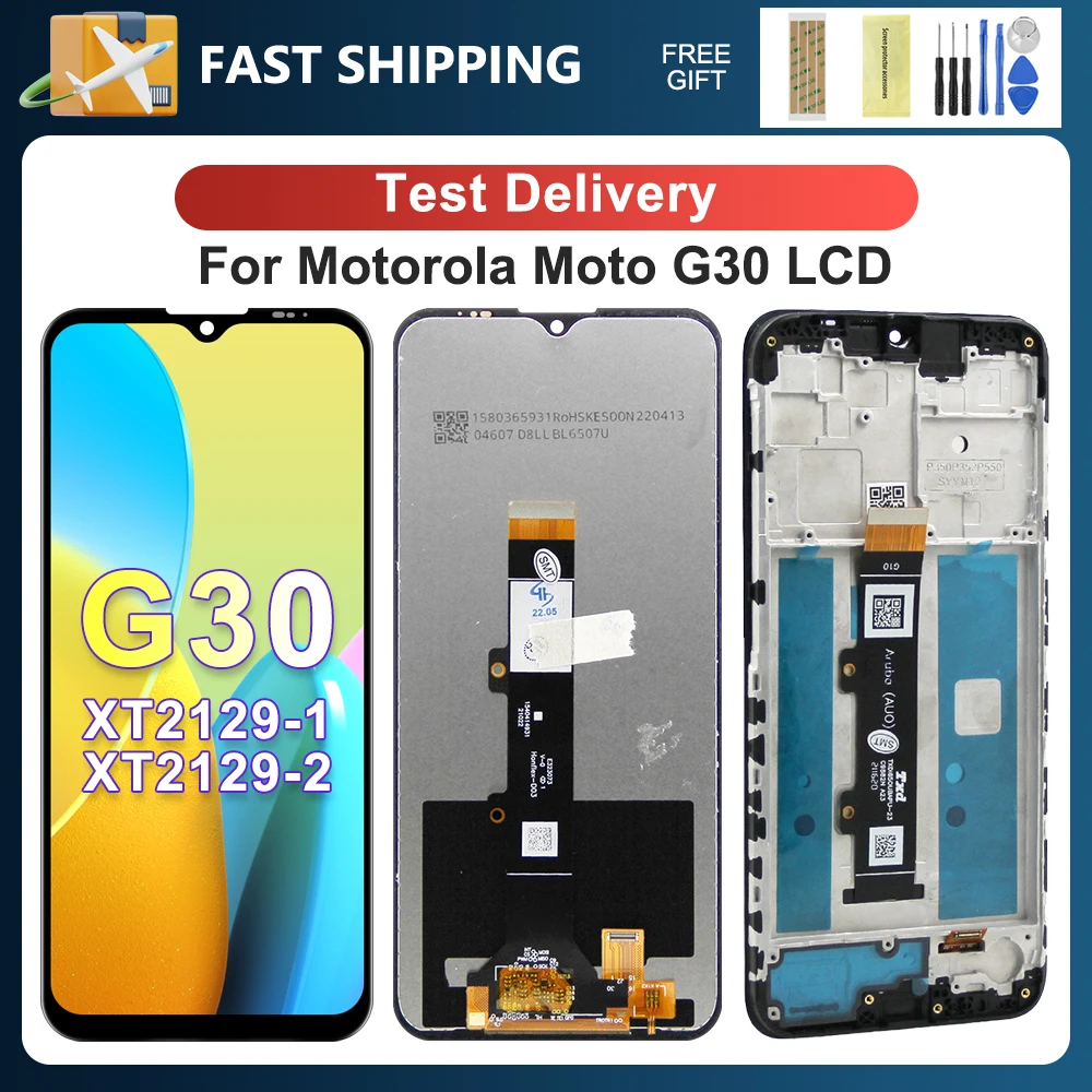 For Motorola Moto G30 6.5\'\'XT2129-1 XT2129-2 LCD Display Touch Screen Digitizer Assembly Replacement For Moto G30